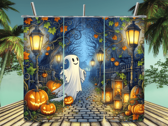 Download Friendly Ghost Path Lanterns Tumbler PNG - Friendly ghost Collection