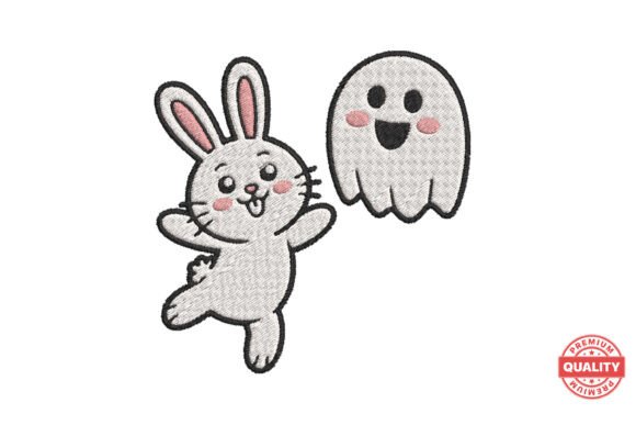 Download Cute Bunny with Friendly Ghost - Friendly ghost Collection