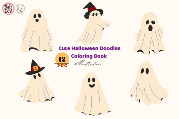 Download Friendly Ghost Illustrations (12 PNGs) - Friendly ghost Collection