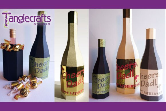 Download Father's Day Bottle-shaped Box - Premium Resources