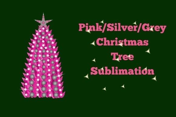 Download Pink Silver Christmas Tree Sublimation - Silver christmas tree Collection